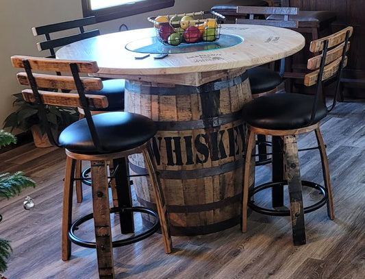 Upgrade Your Home Bar with the William Sheppee Shooters Upholstered Swivel Counter Stool