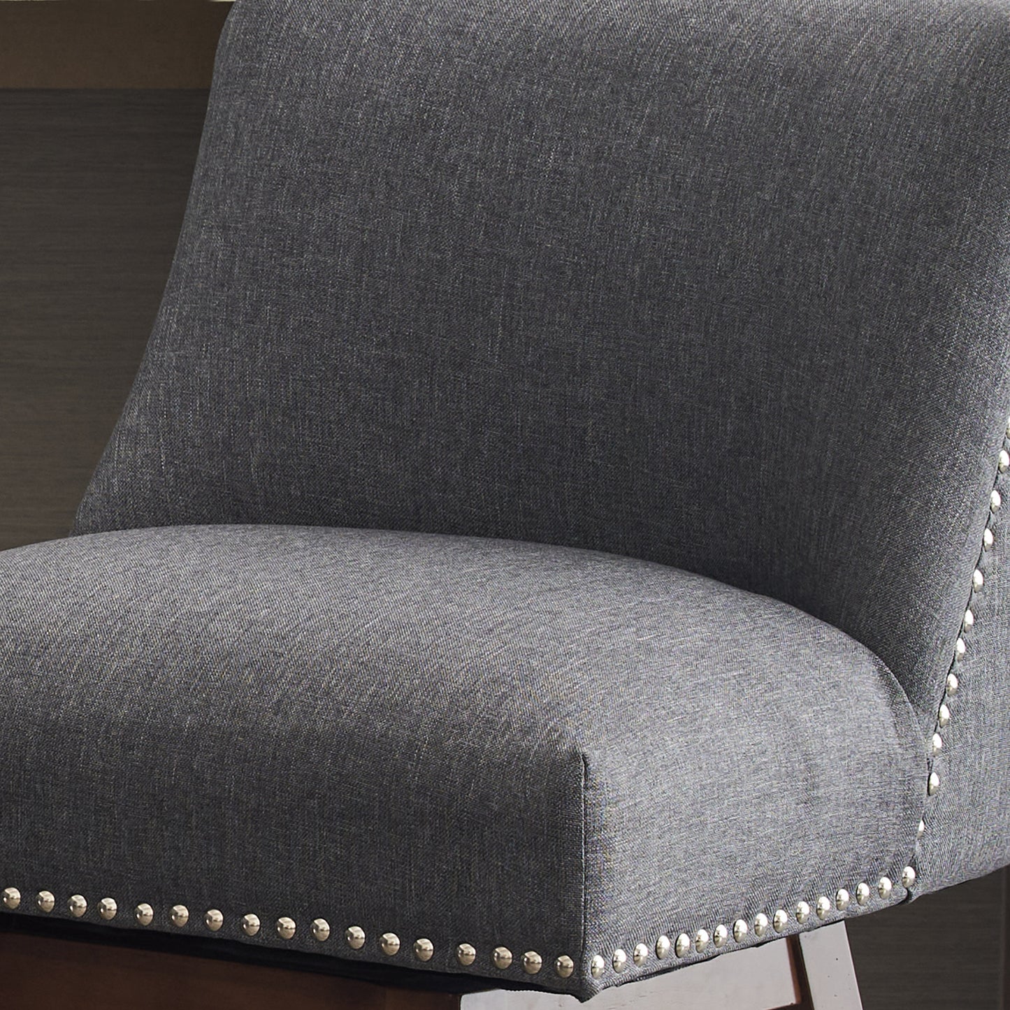 1st Choice 26" Modern Linen Fabric Upholstered Swivel 2 Bar Stools