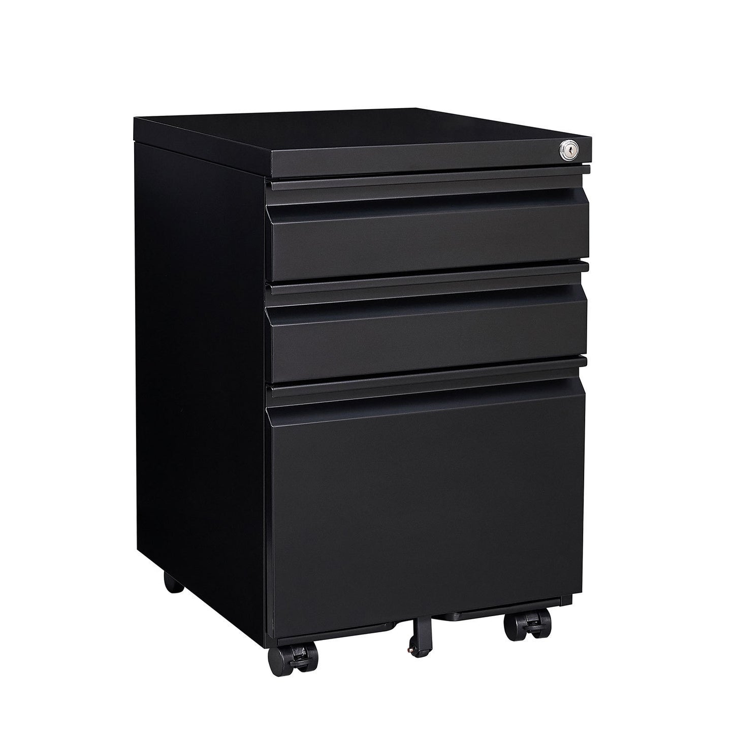 1st Choice 3-Drawer Mobile File Cabinet with Lock Office Storage Filing Cabinet