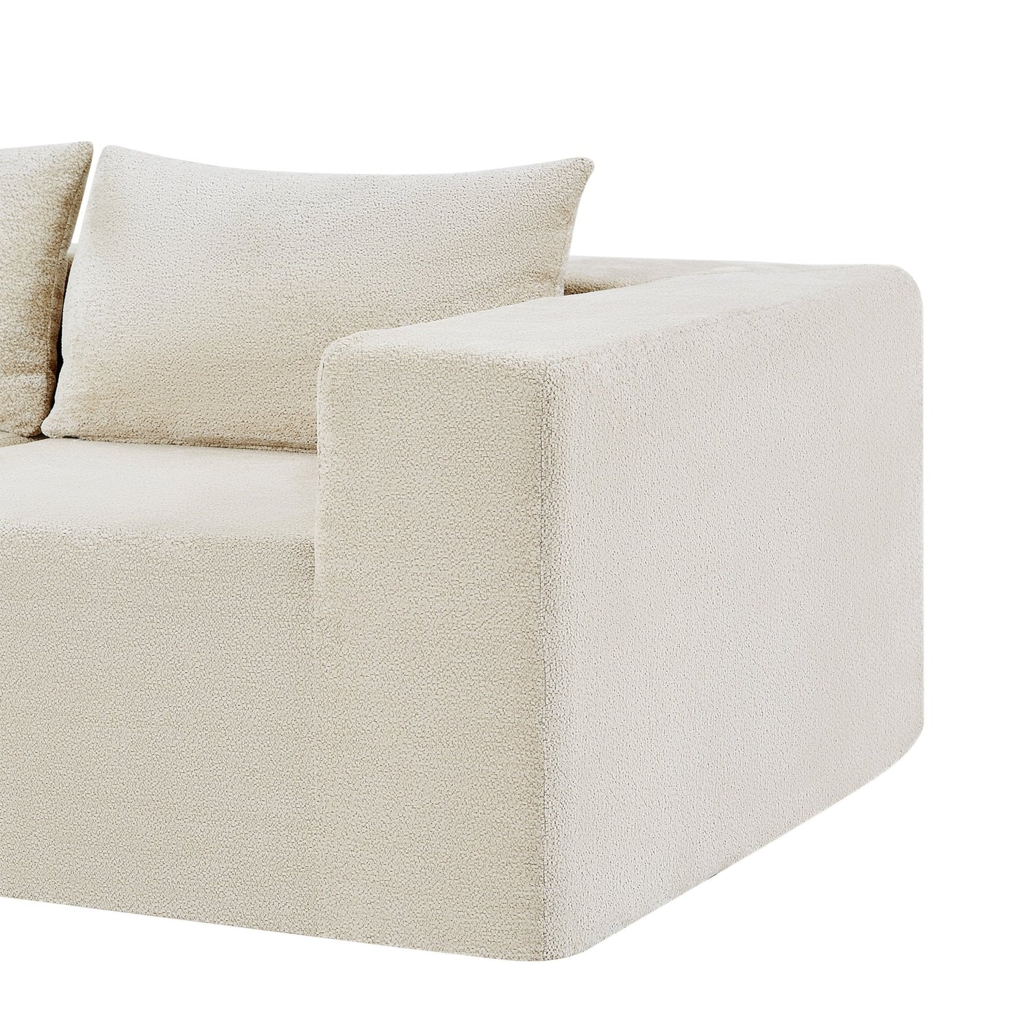 107' Compressed Sectional Sofas (Khaki) - 1st Choice Furniture Direct