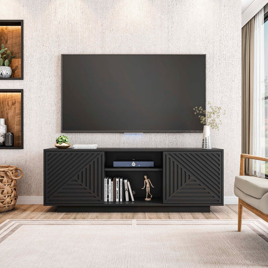 Techni Mobili Modern TV Stand for TVs Up to 70', Black