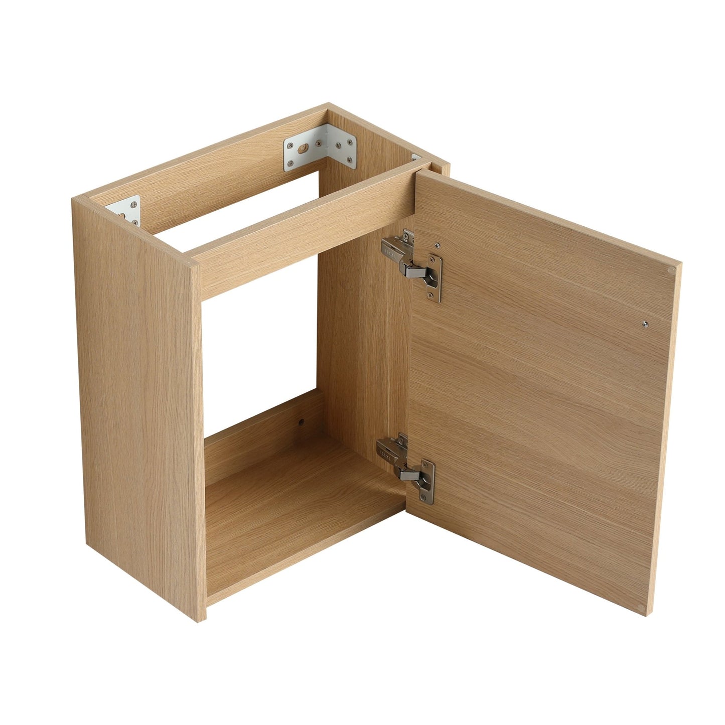 16'' Floating Wall - Mounted Bathroom Vanity with Ceramic Sink & Soft - Close Cabinet Door, For Small Bathroom - 1st Choice Furniture Direct
