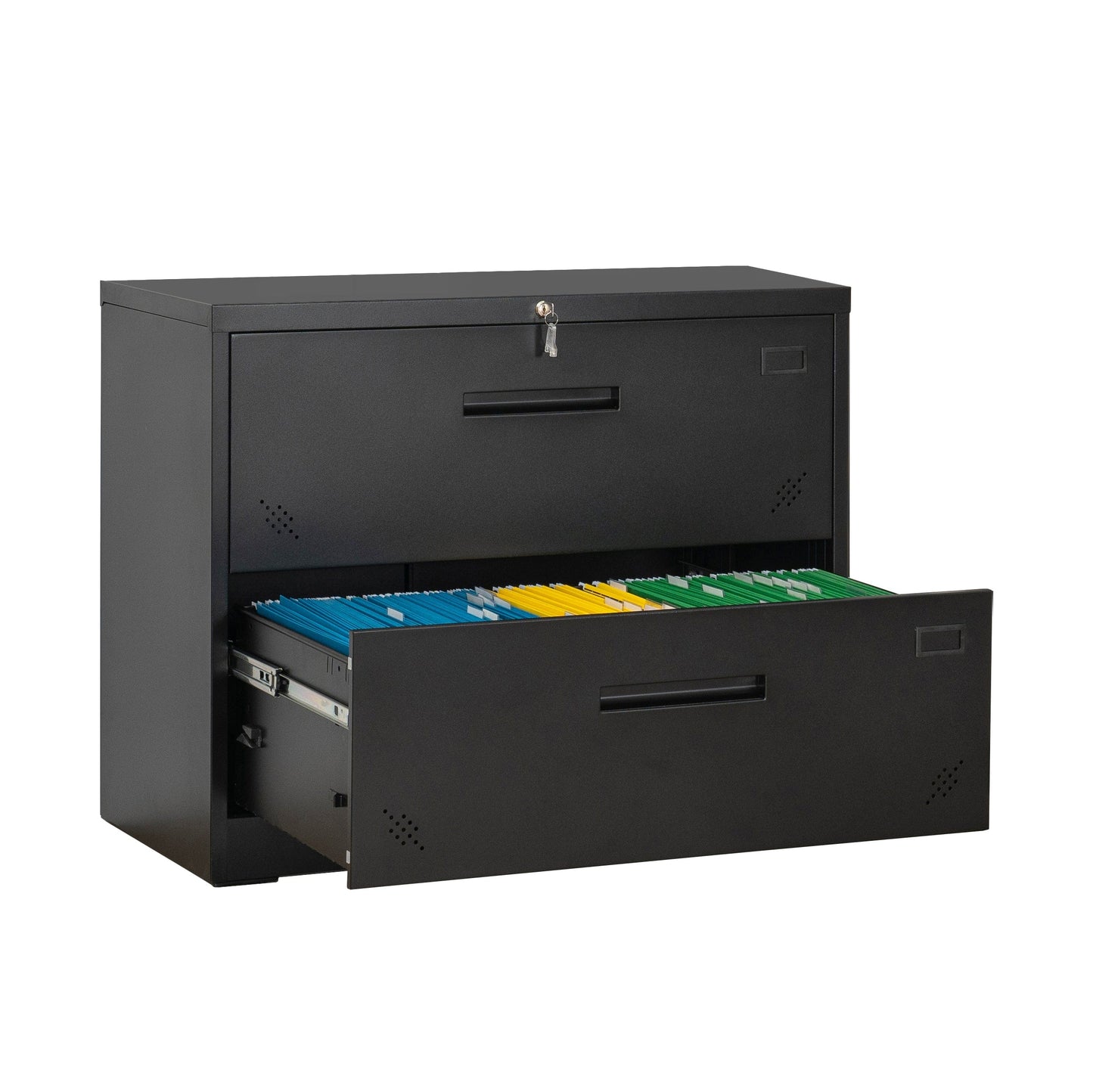1st Choice Furniture Direct 1st Choice 2-Drawer Lateral Filing Cabinet Locking, Large Deep Drawers