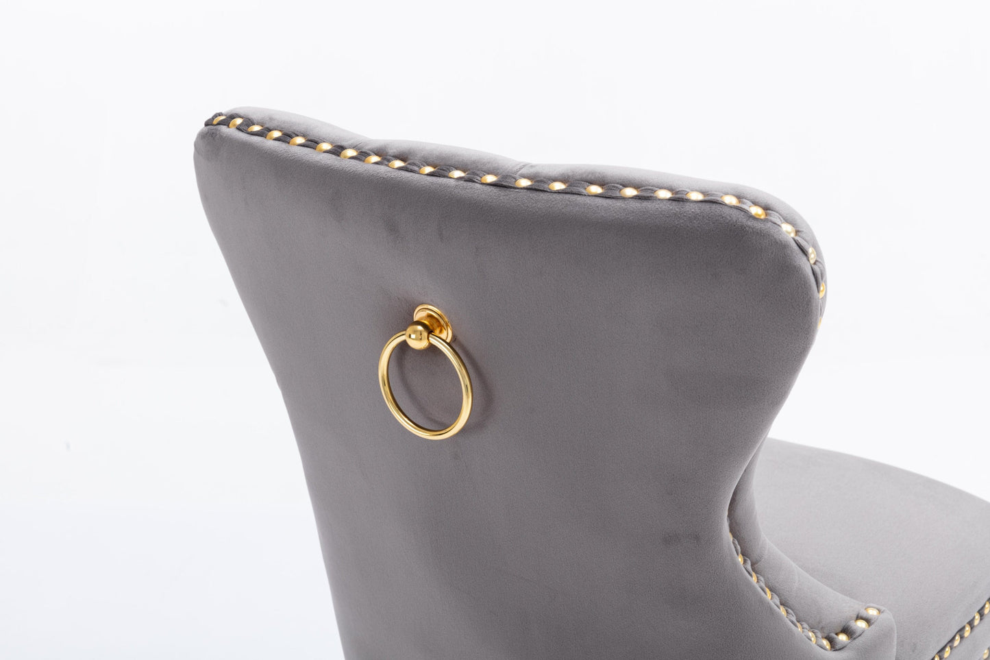 1st Choice Furniture Direct Bar Stool (Set of 2) 1st Choice Grey Modern Velvet Swivel Bar Stools - Set of 2