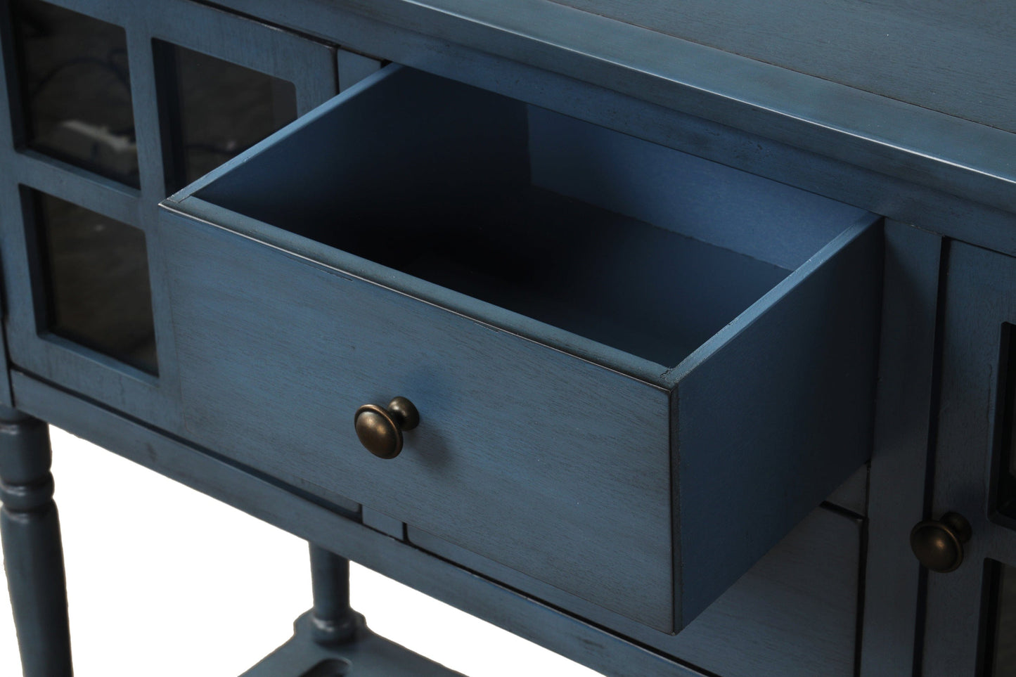 1st Choice Furniture Direct Buffet Sideboard 1st Choice Antique Navy Wood/Glass Buffet Sideboard