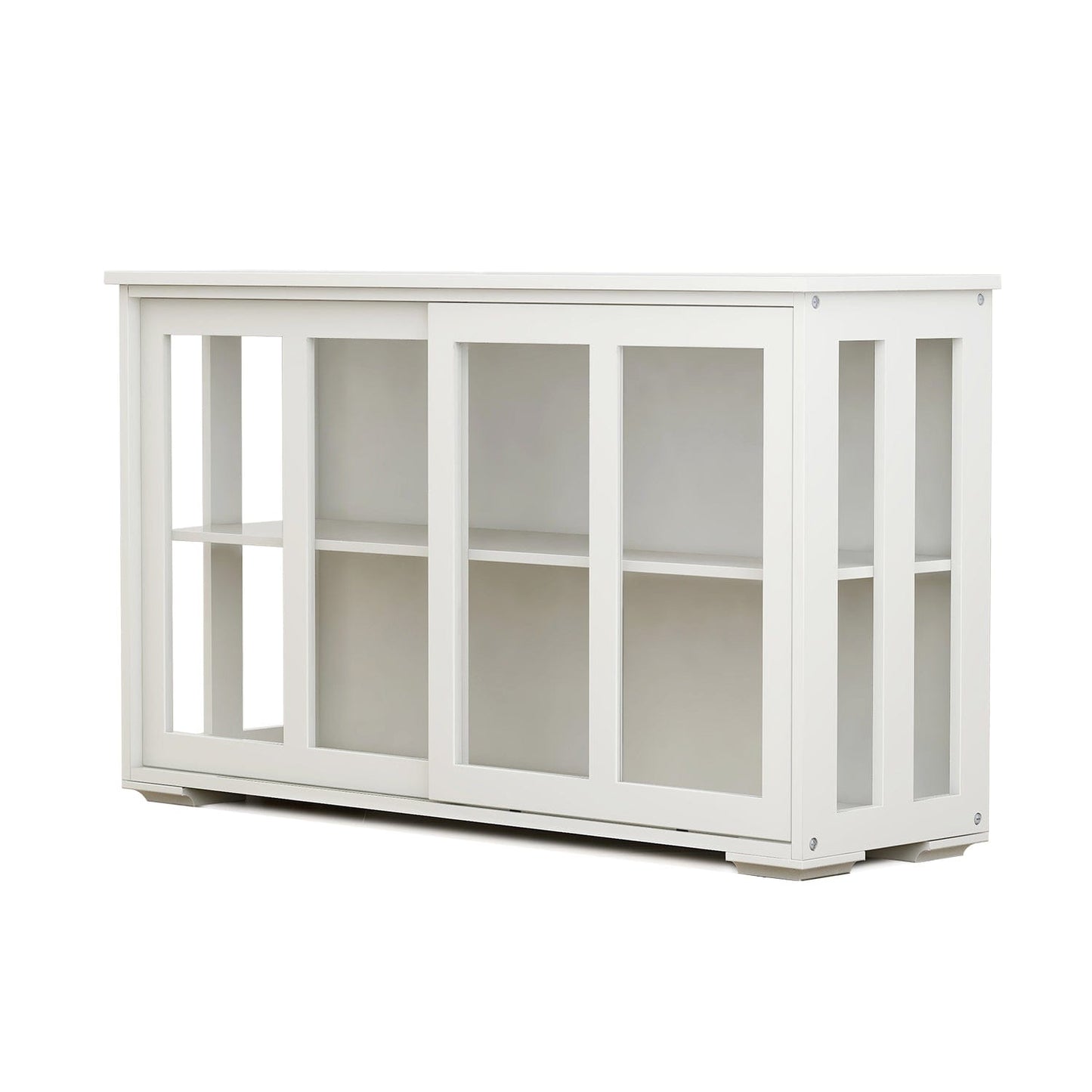 1st Choice Furniture Direct Cupboard 1st Choice White Kitchen Stand Cupboard with Glass Door