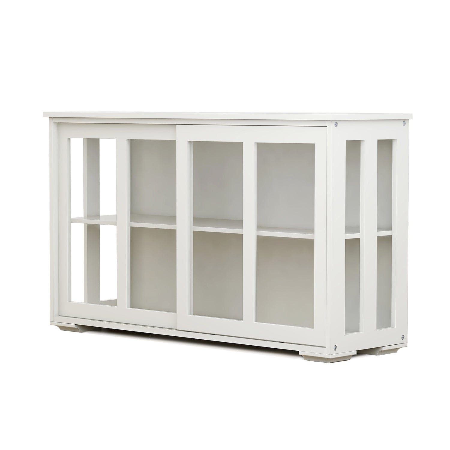 1st Choice Furniture Direct Cupboard 1st Choice White Kitchen Stand Cupboard with Glass Door
