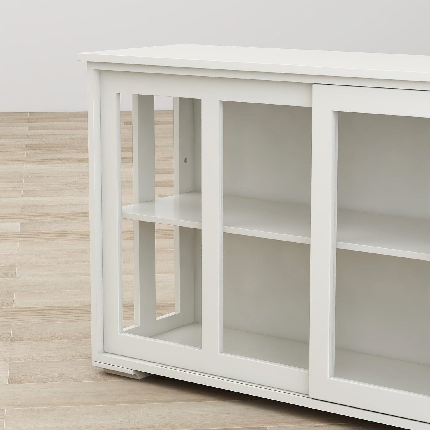 1st Choice Furniture Direct Cupboard 1st Choice White Kitchen Stand Cupboard with Glass Door