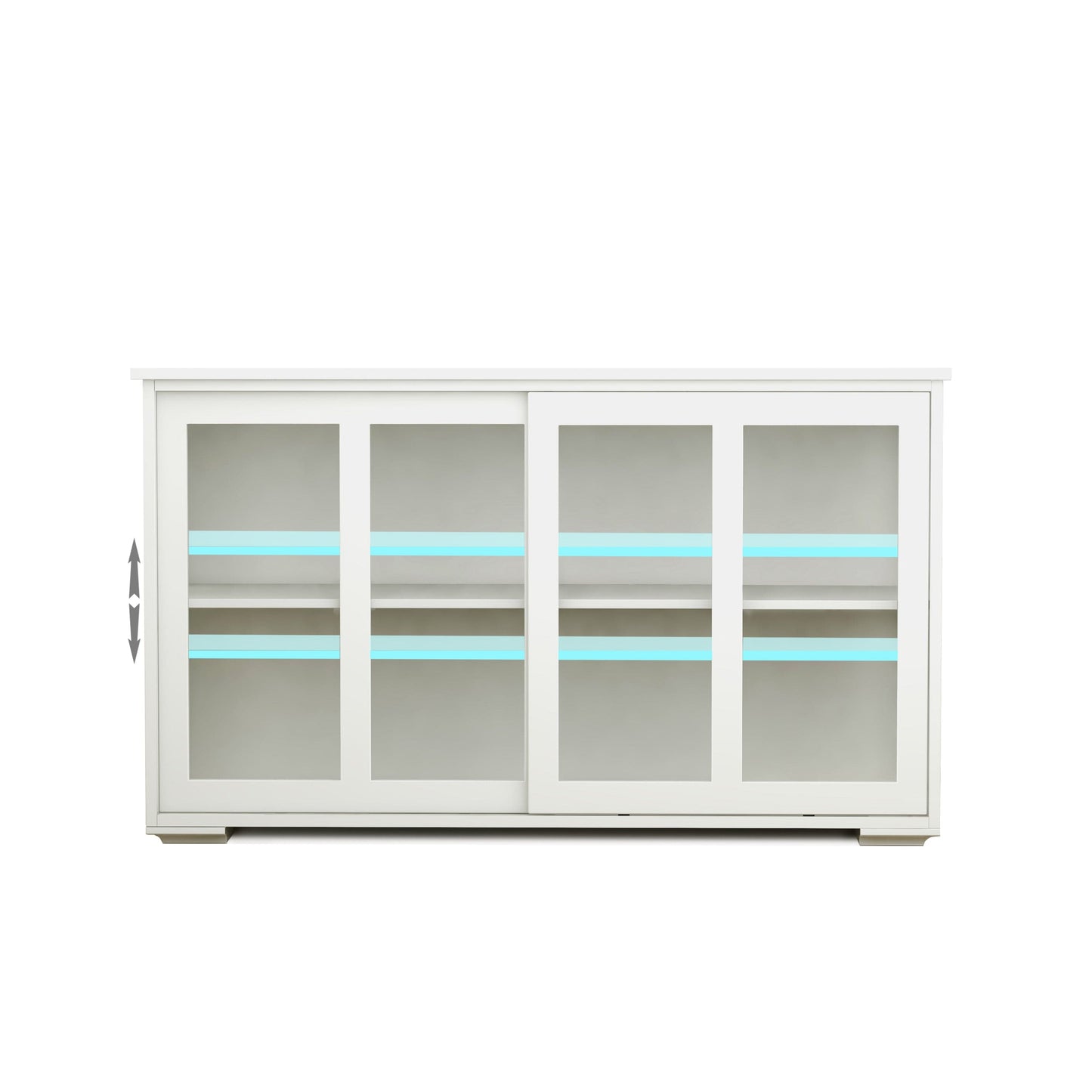 1st Choice Furniture Direct Cupboard 1st Choice White Kitchen Stand Cupboard with Glass Door