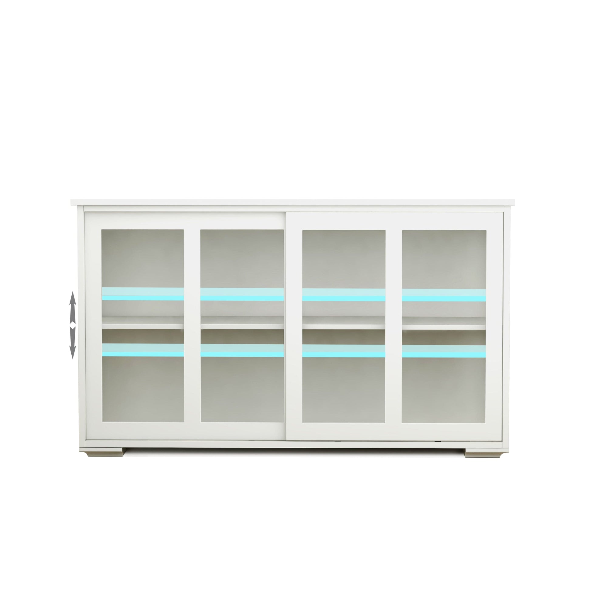1st Choice Furniture Direct Cupboard 1st Choice White Kitchen Stand Cupboard with Glass Door
