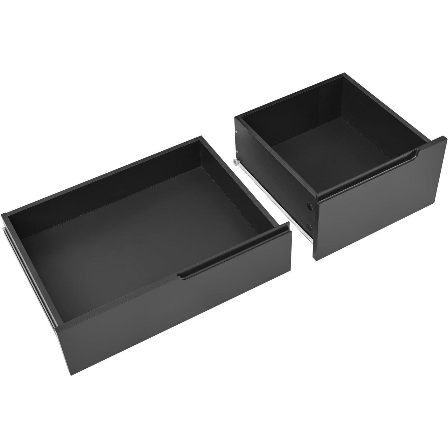 1st Choice Furniture Direct Kitchen Cart 1st Choice Black Kitchen Cart with 8 Drawers and Flatware Organizer