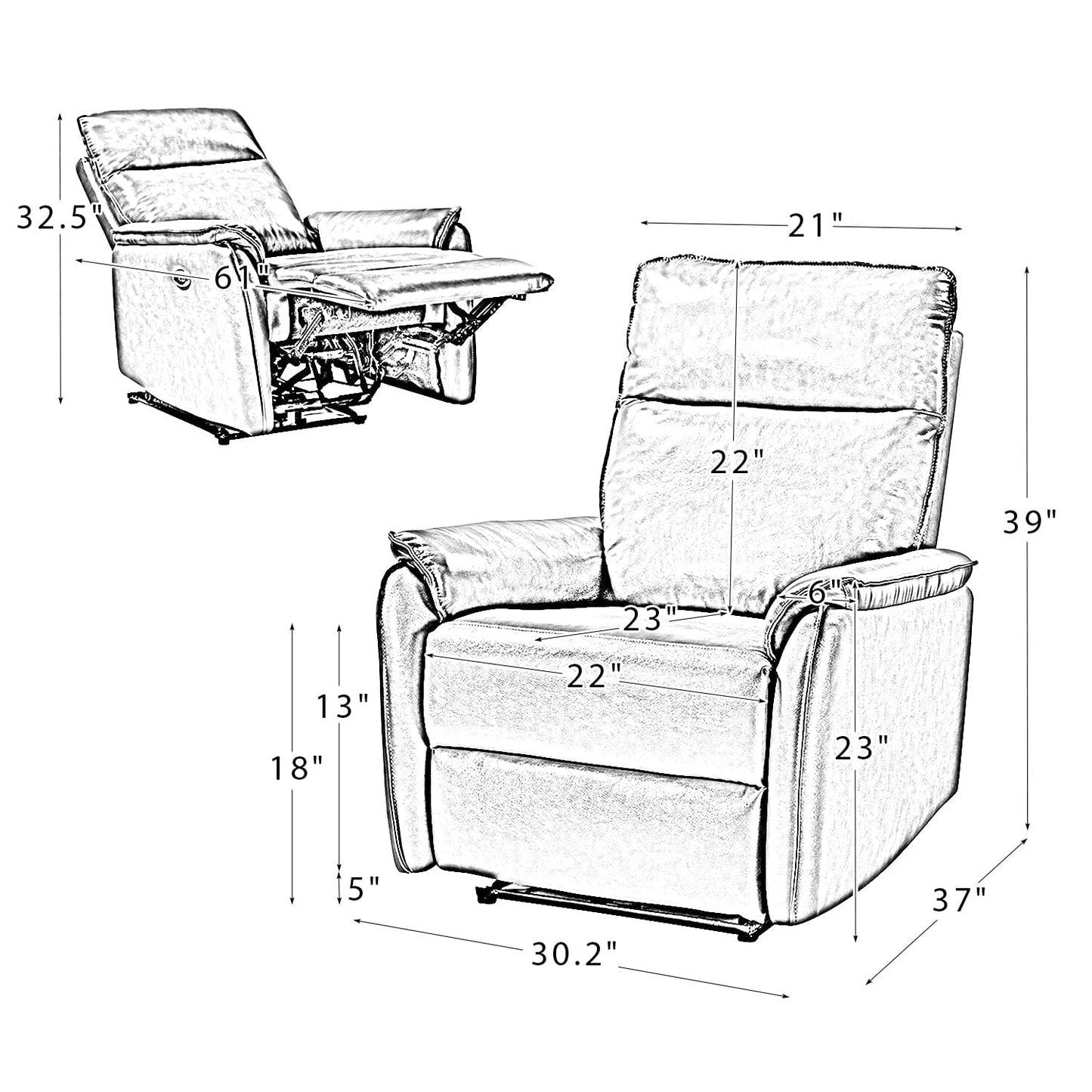 1st Choice Furniture Direct Power Motion Recliner 1st Choice Genuine Adjustable Leather Power Wall Hugger Recliner