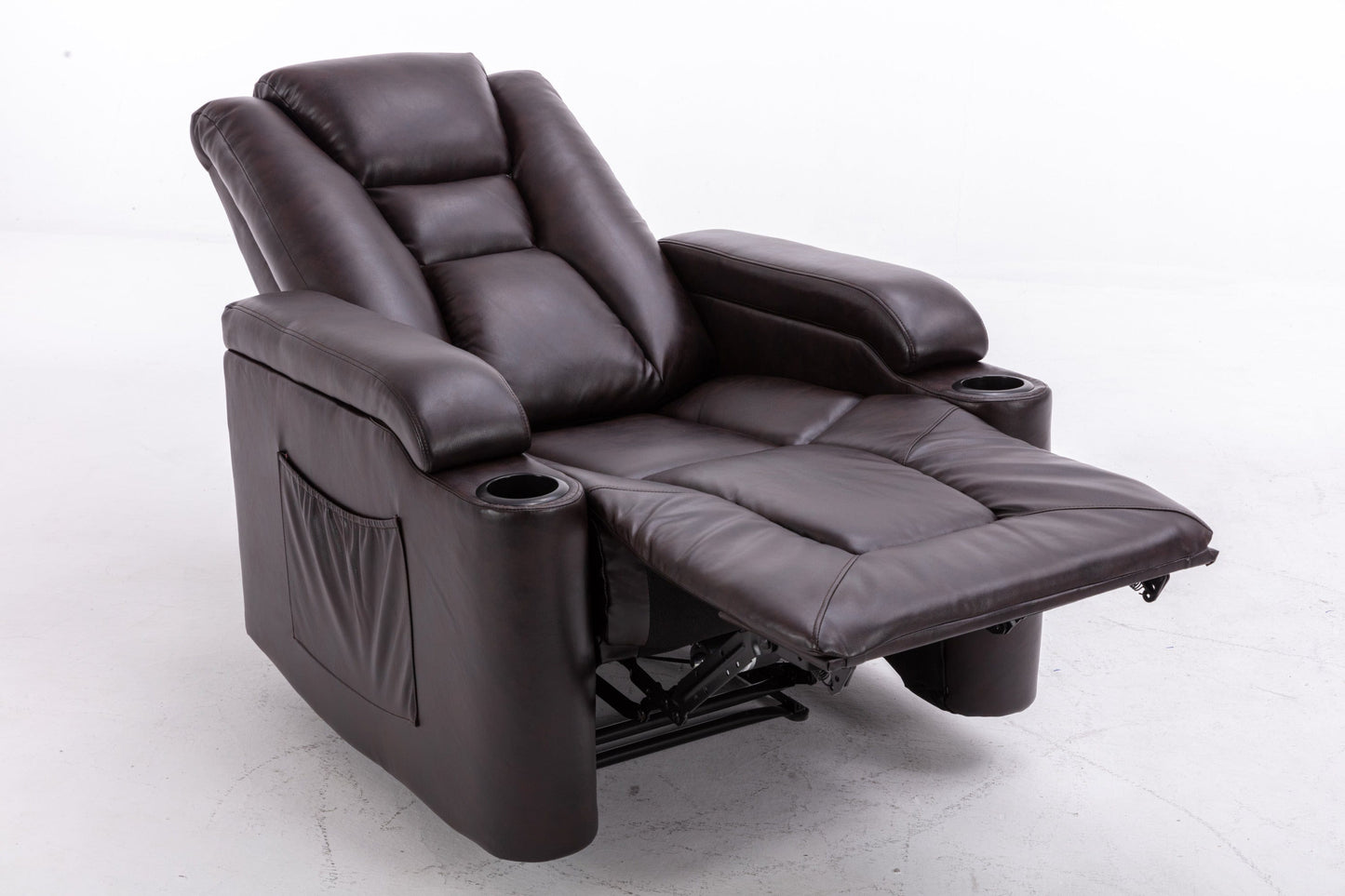 1st Choice Furniture Direct Power Motion Recliner 1st Choice Luxurious Power Recliner Chair Classic in Dark Red Brown