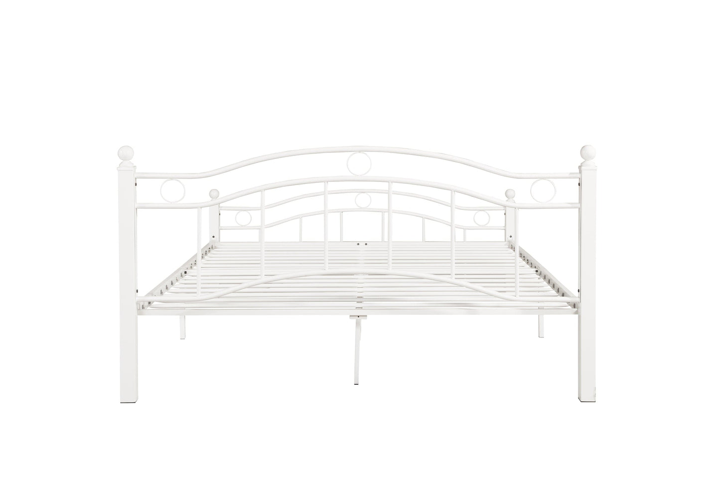 1st Choice Furniture Direct Queen Bed 1st Choice Stylish White Metal Bed Frame for Queen Size Mattress