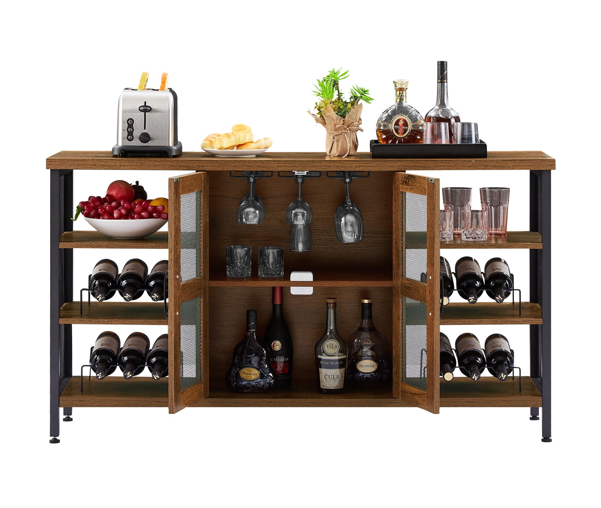 1st Choice Furniture Direct Wine Cabinet 1st Choice Industrial Wine Home Bar Cabinet with Liquor Storage