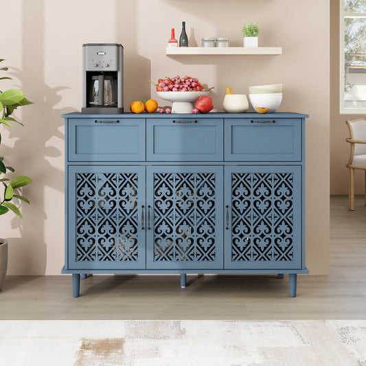 3 Door 3 Drawer Cabinet, American Furniture, Suitable for Bedroom, Living Room, Study