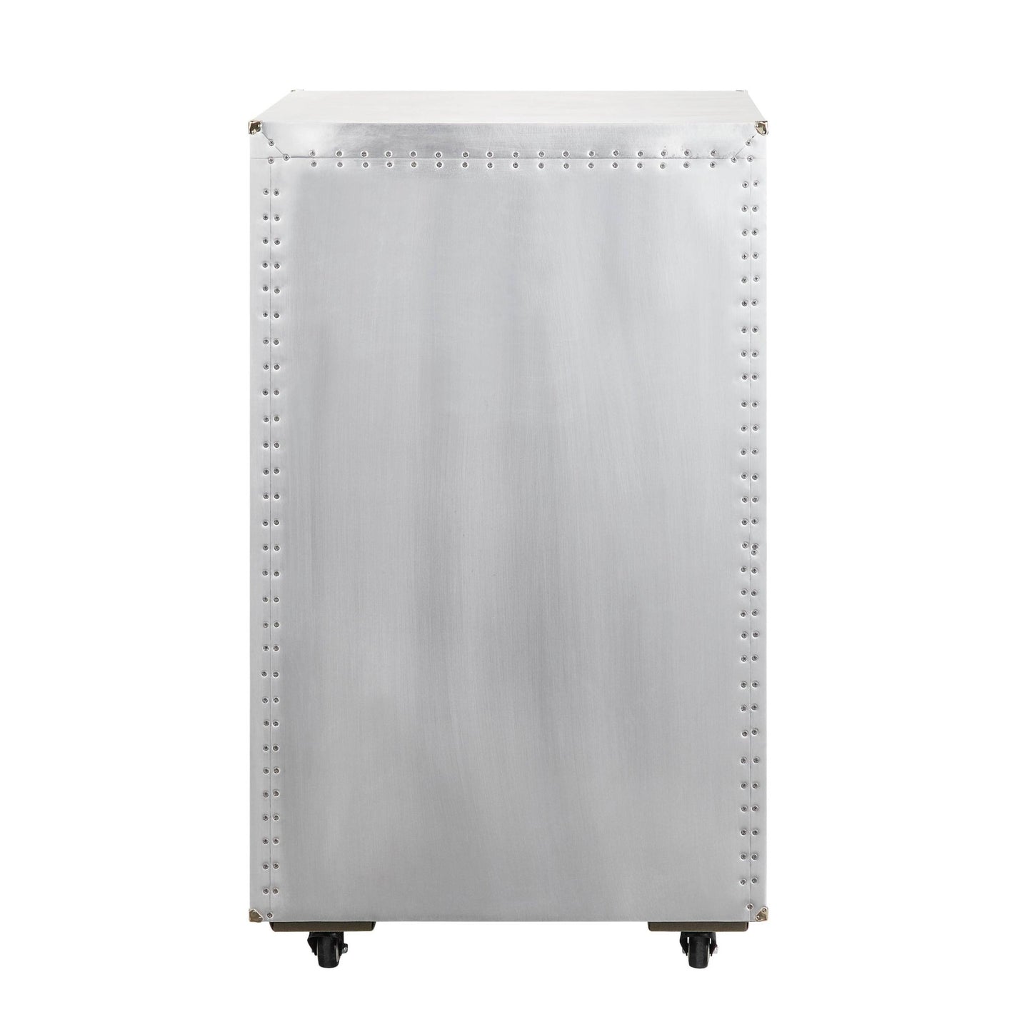 23 Bottle Aluminum Wine Cabinet | Rolling Wine Storage Rack - 1st Choice Furniture Direct