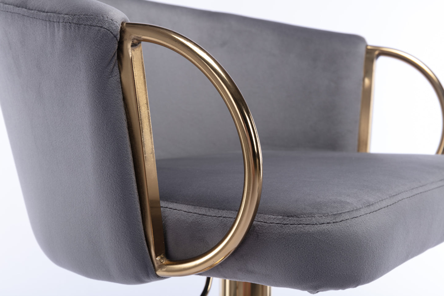 1st Choice Set of 2 Bar Stools Chrome Footrest Base Swivel Adjustable