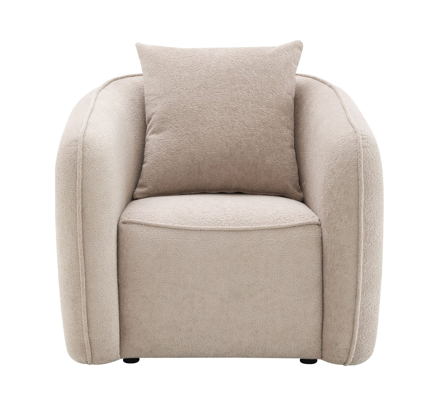 3-Piece Beige Chenille Living Room Set - 1st Choice Furniture Direct