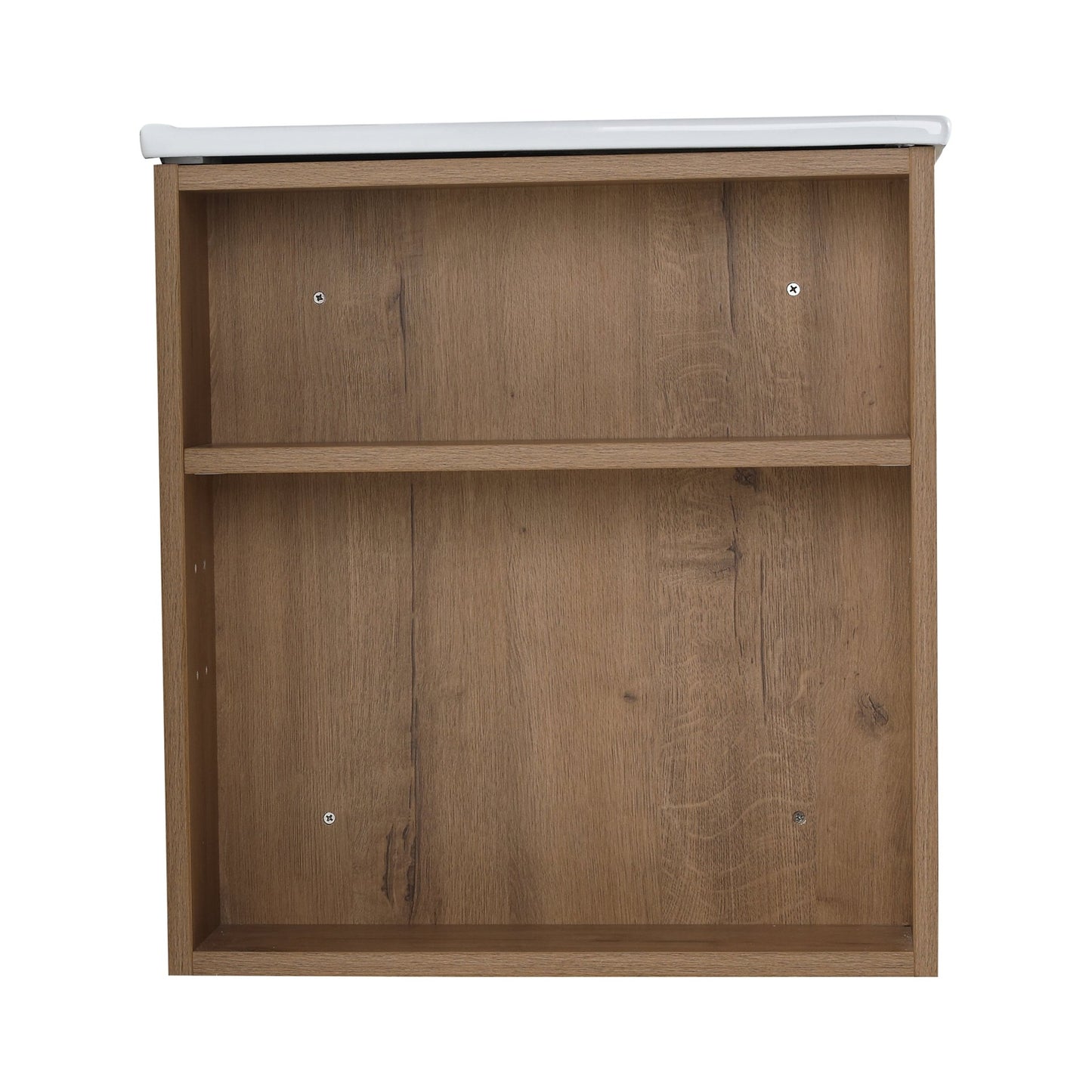 30 Inch Bathroom Vanity With White Ceramic Basin and Adjust Open Shelf(KD - PACKING) - 1st Choice Furniture Direct