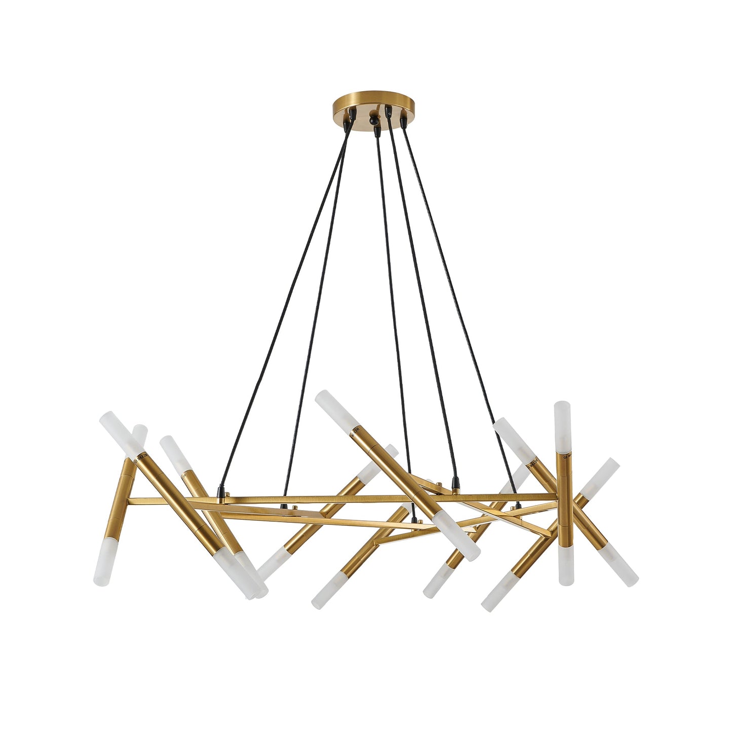 41 Inch Modern Gold Branch Chandelier Light Fixture - 1st Choice Furniture Direct