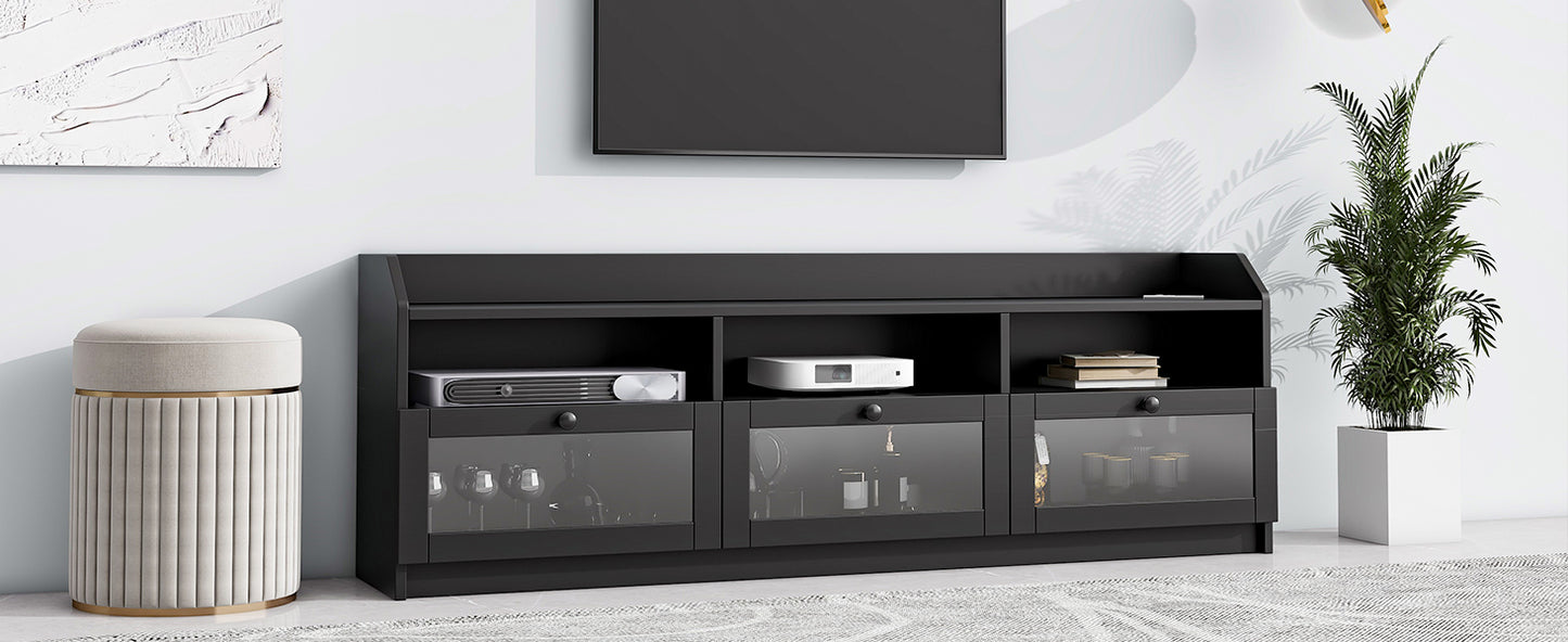 1st Choice Sleek & Modern Design TV Stand Media Console with Acrylic Board Door