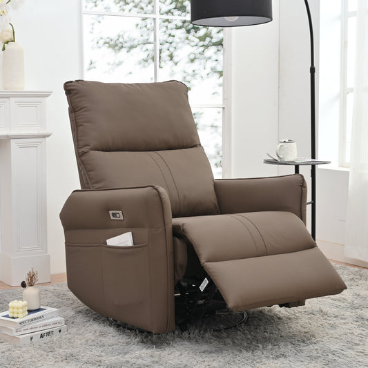 1st Choice Power Swivel Rocker Recliner Chair Sofa with USB Ports