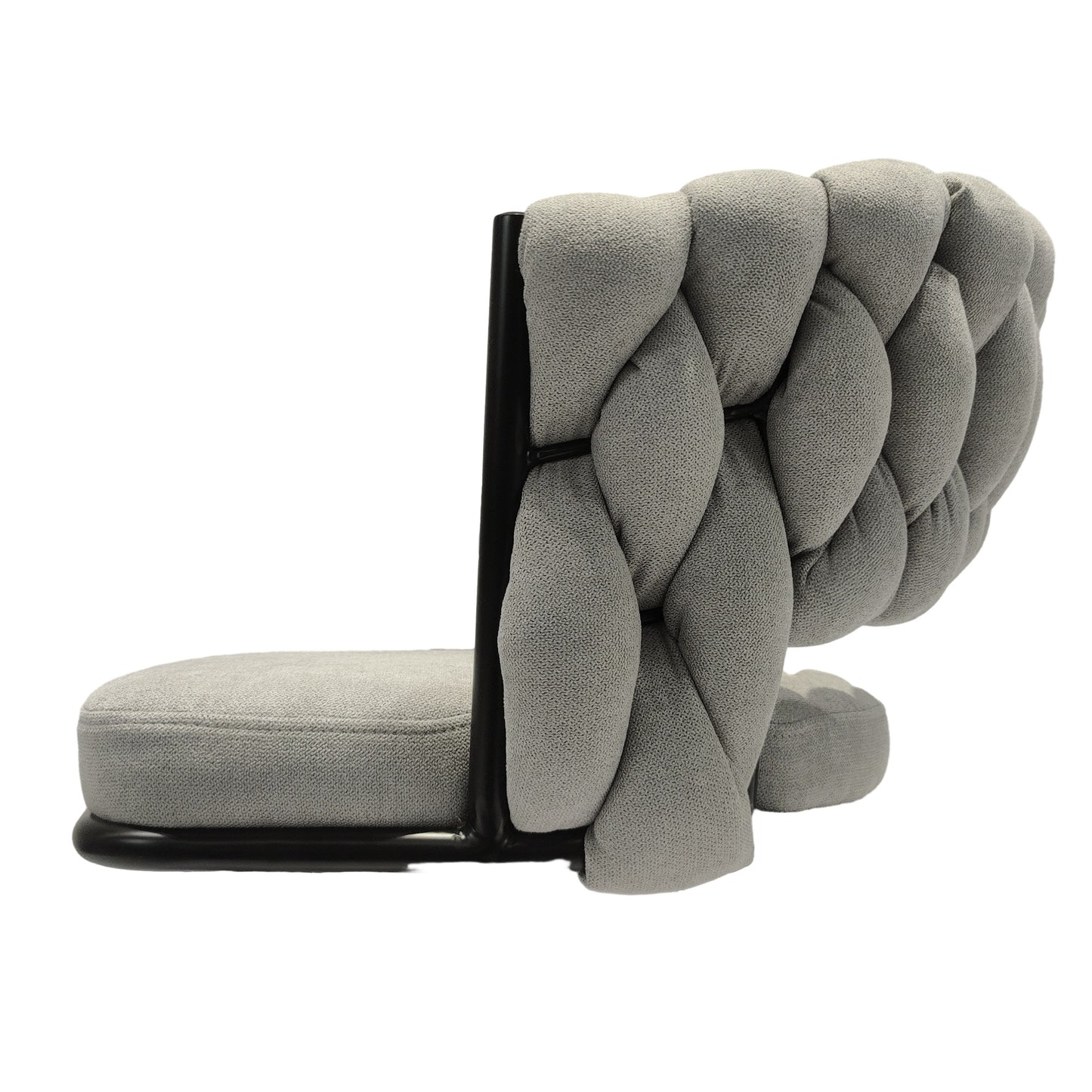 1st Choice Luxurious Grey Linen Swivel Bar Stools with Back Footrest