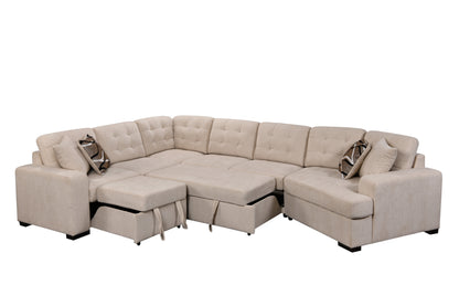 1st Choice Oversized Modern Large Upholstered U-Shape Sectional Sofa