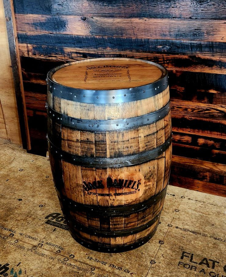 William Sheppee Jack Daniel's Round Whiskey Barrel