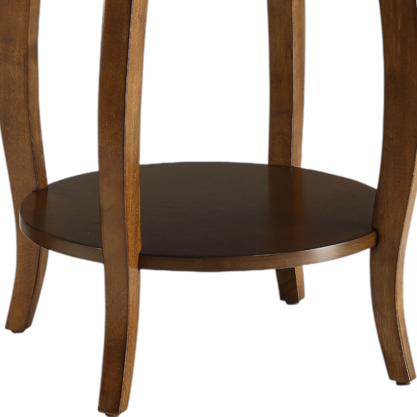 Aberta Walnut Finish Accent Table - 1st Choice Furniture Direct