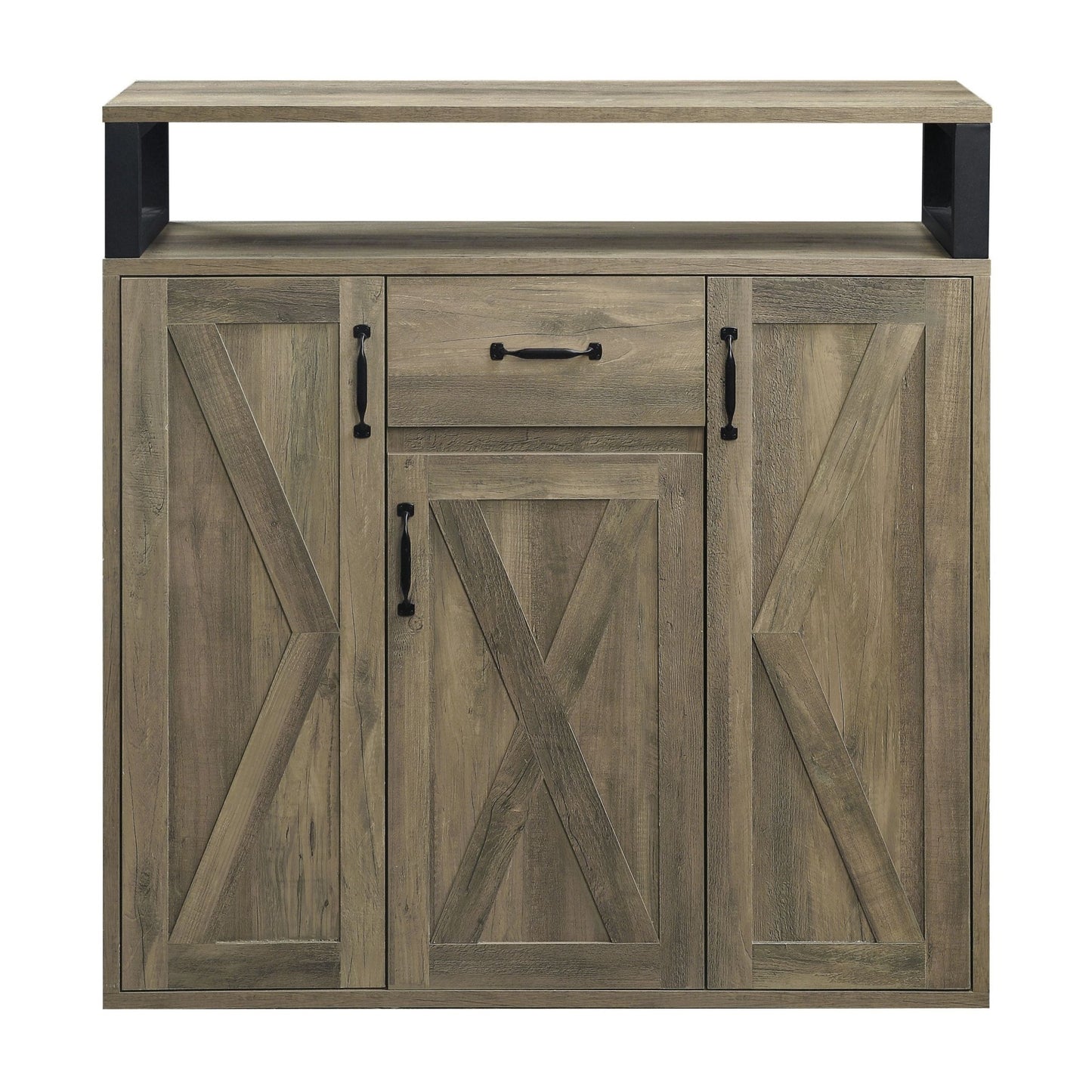 Abiram Rustic Oak Finish Server - 1st Choice Furniture Direct
