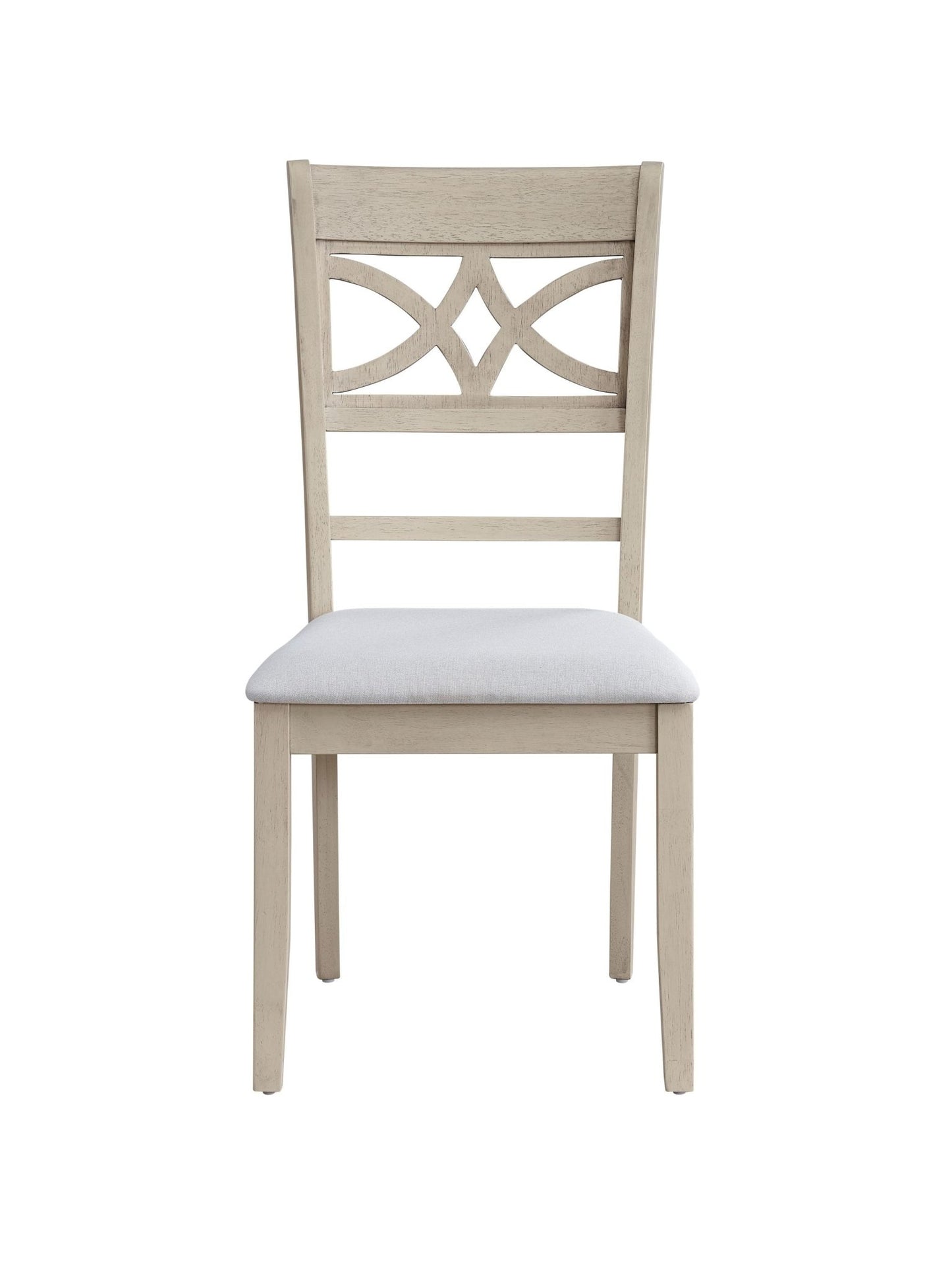 Antique Gray Linen Dining Chair with Padded Seat - 1st Choice Furniture Direct