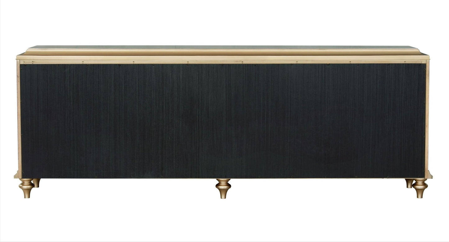 Ashtin Brown Finish Console Cabinet - 1st Choice Furniture Direct