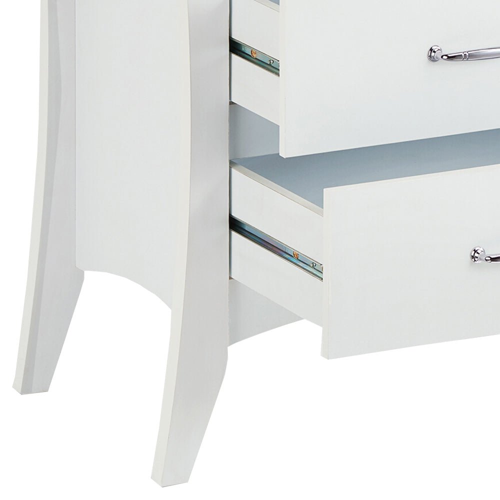 Babb White Finish Accent Table - 1st Choice Furniture Direct