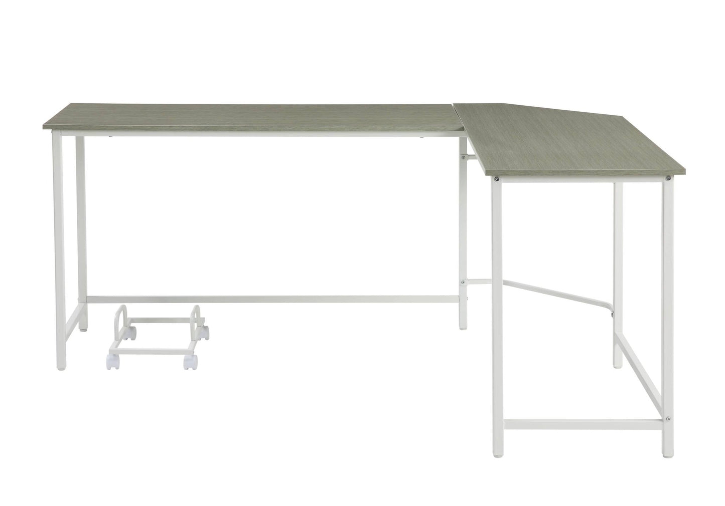 Bambina Gray & White Finish Computer Desk - 1st Choice Furniture Direct