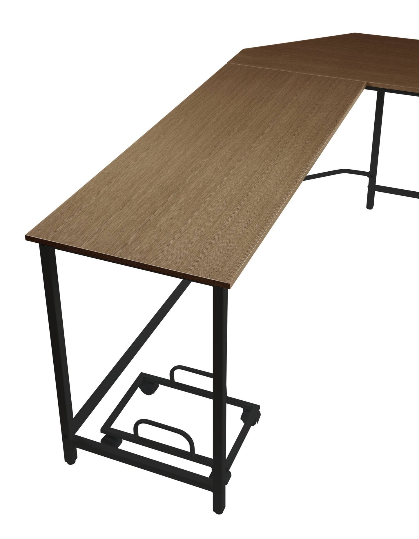 Bambina Oak & Black Finish Computer Desk - 1st Choice Furniture Direct