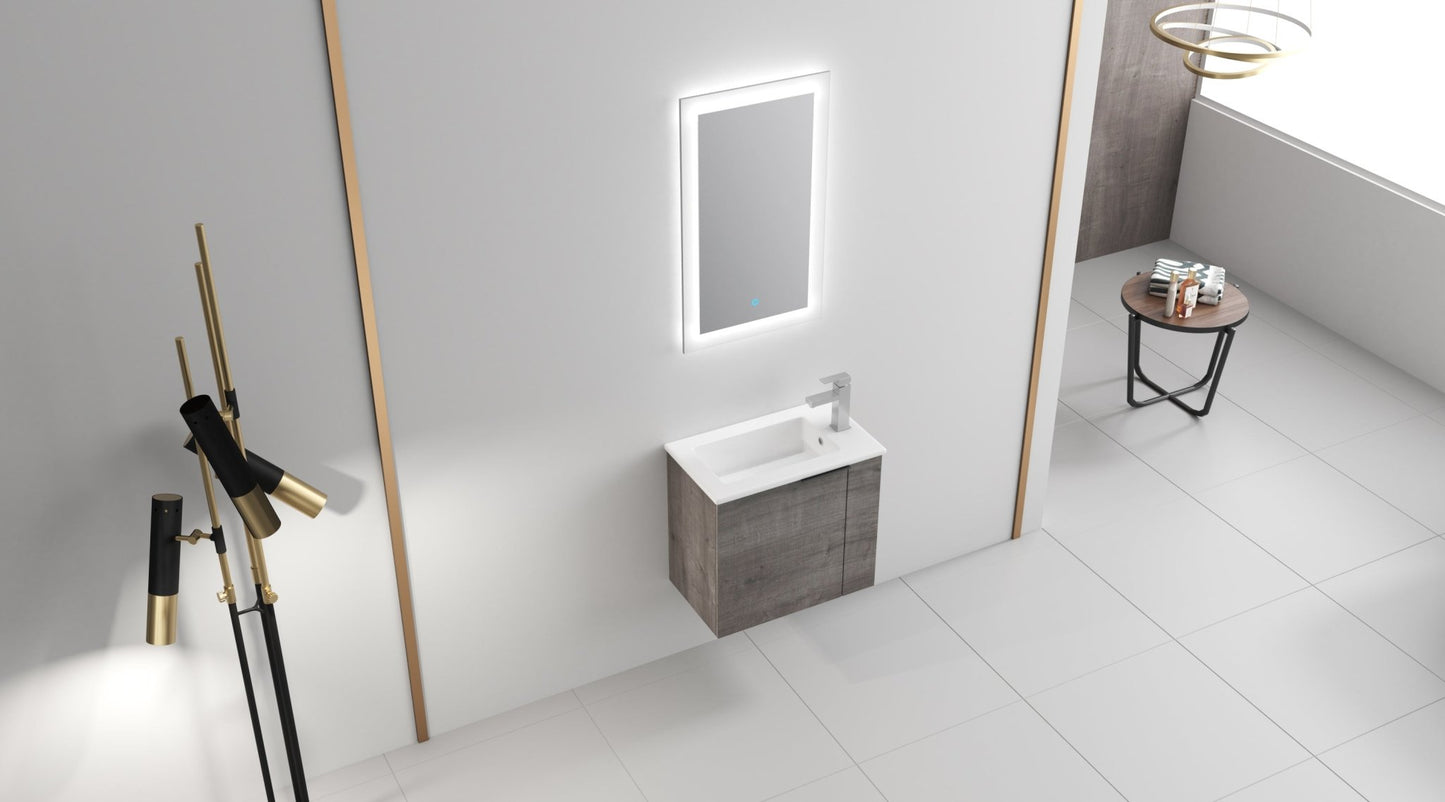 Bathroom Vanity with Sink 22 Inch for Small Bathroom,Floating Bathroom Vanity with Soft Close Door,Small Bathroom Vanity with Sink, 22x13 (KD - Packing) - 1st Choice Furniture Direct