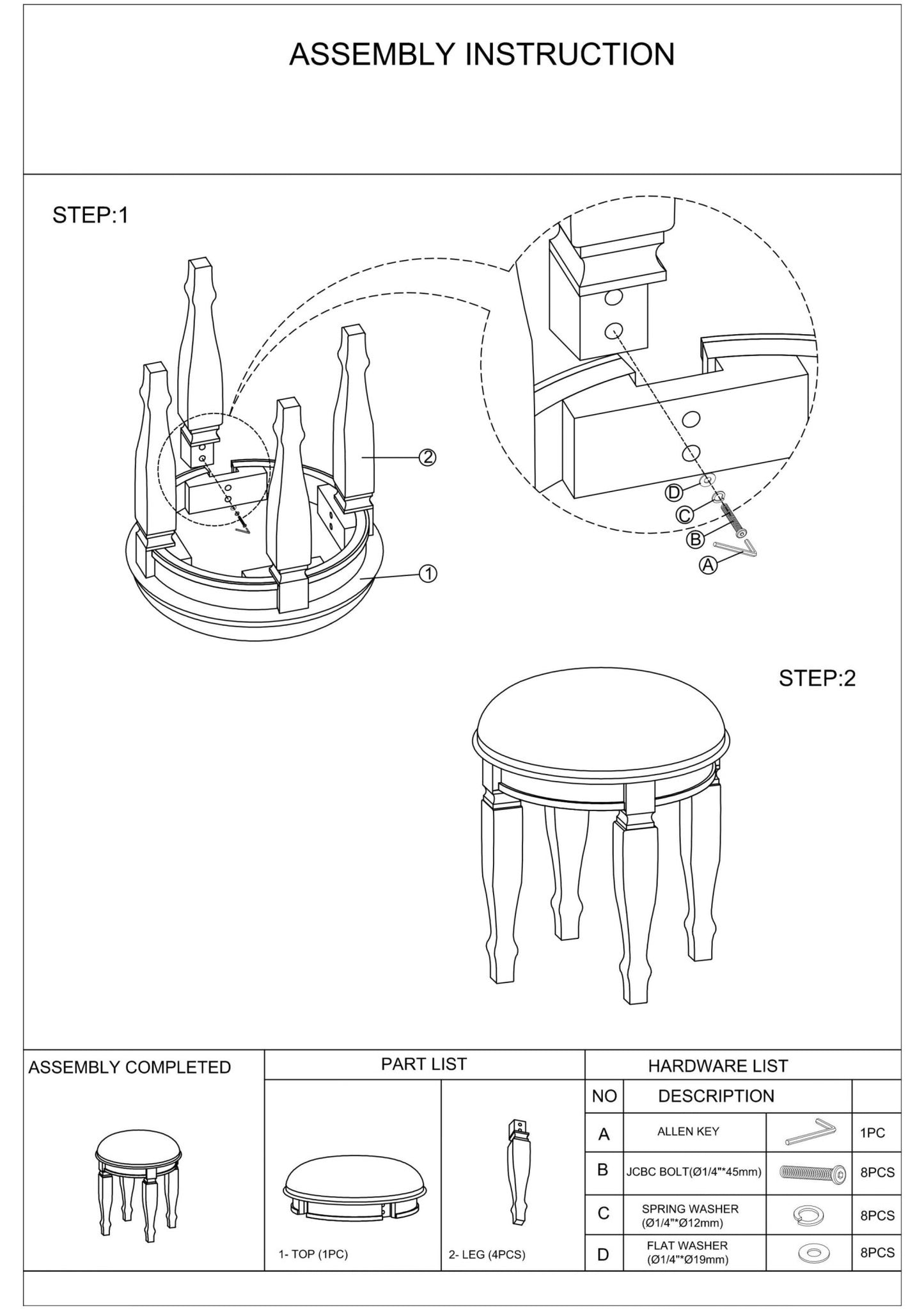 Bedroom Classic Vanity Set Wooden Carved Mirror Stool Drawers Antique Grey Finish - 1st Choice Furniture Direct