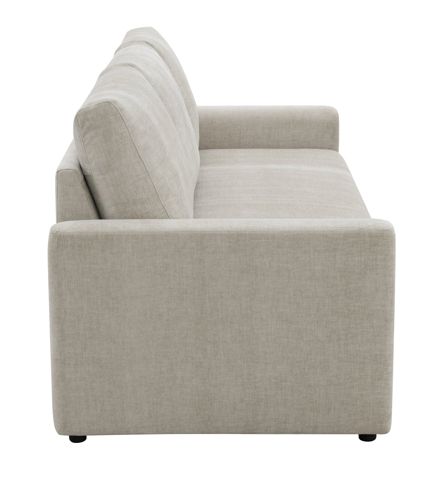 Beige Linen Pull-Out Sleeper Sofa - 1st Choice Furniture Direct