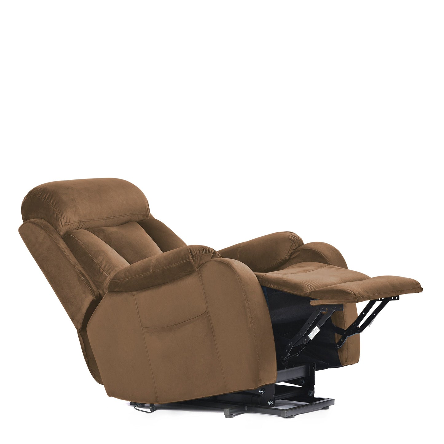 Brown Power Lift Recliner Chair with Remote for Elderly - 1st Choice Furniture Direct