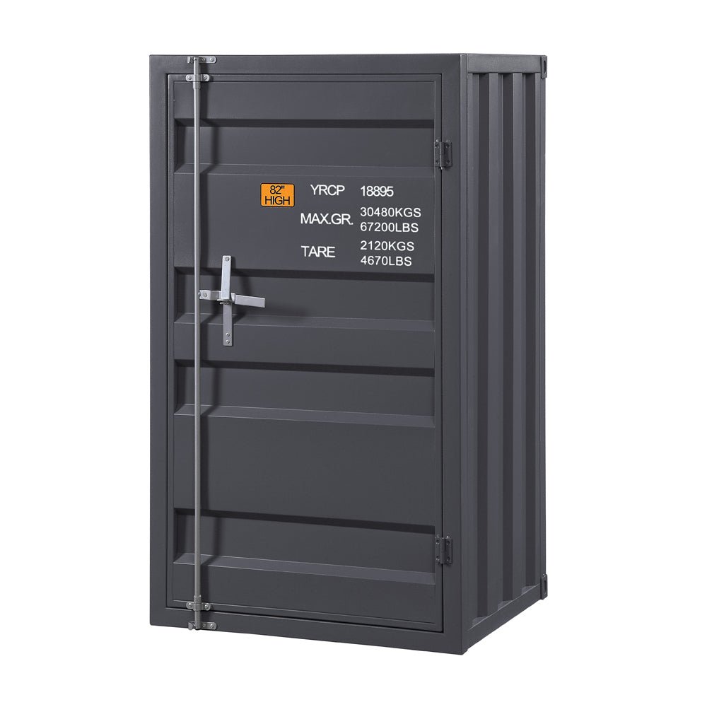Cargo Gunmetal Finish Chest - 1st Choice Furniture Direct
