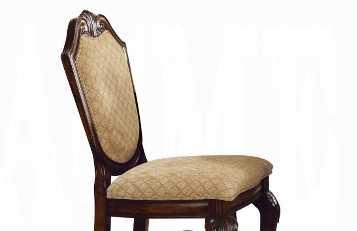 Chateau De Ville Fabric & Espresso Finish Counter Height Chair (Set of 2) - 1st Choice Furniture Direct