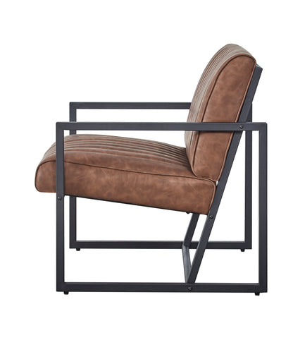 1st Choice Modern Design Leather Upholstered Dining Steel Armchair