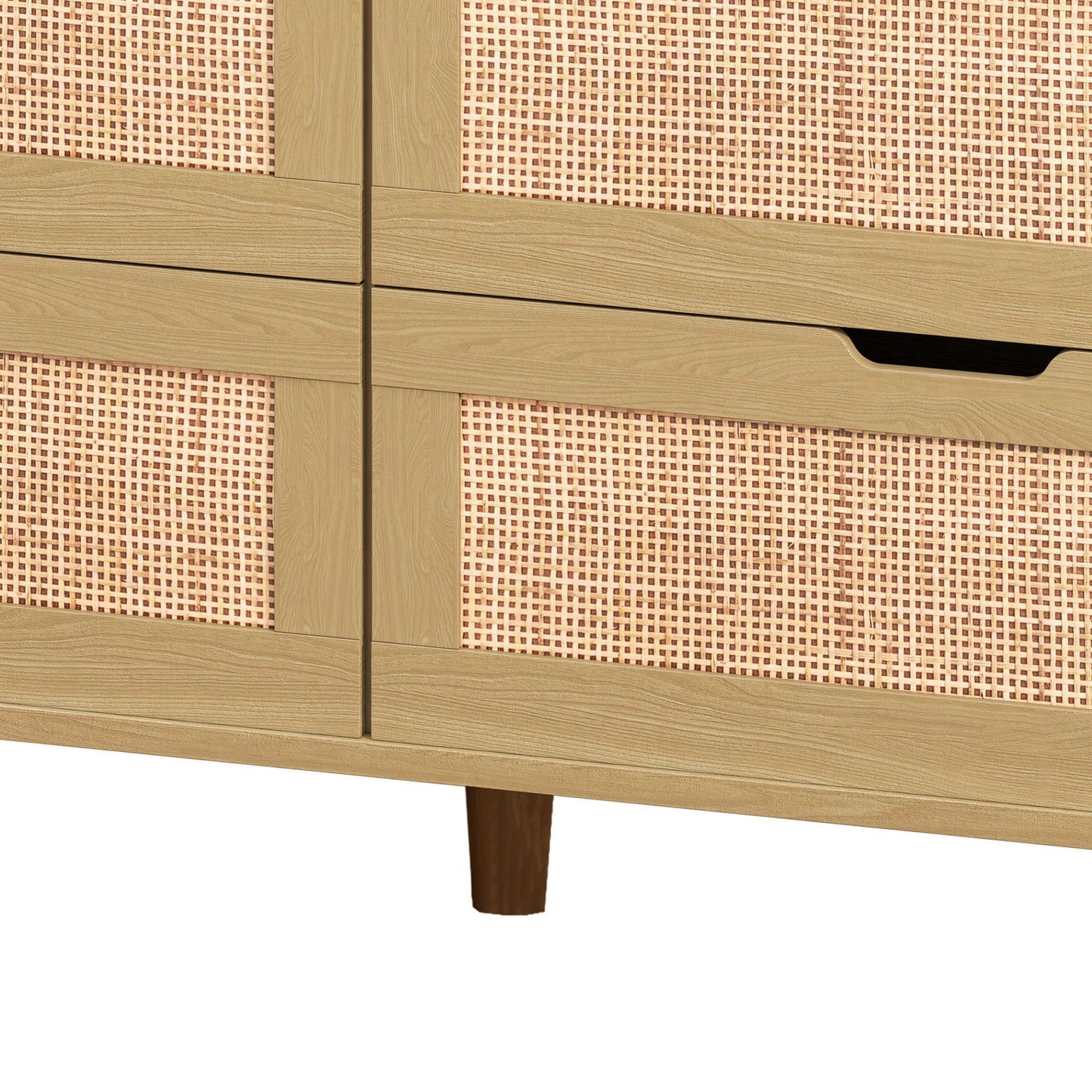 1st Choice 6-Drawers Rattan Storage Cabinet Rattan Drawer in Natural