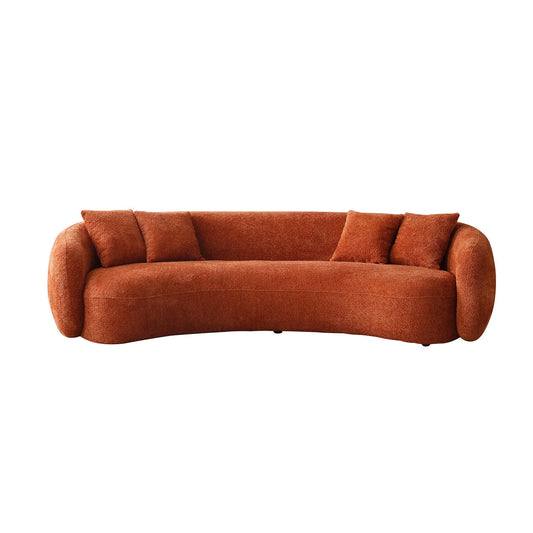 1st Choice 5-Seater Boucle Sofa Sectional Half Moon Leisure Couch