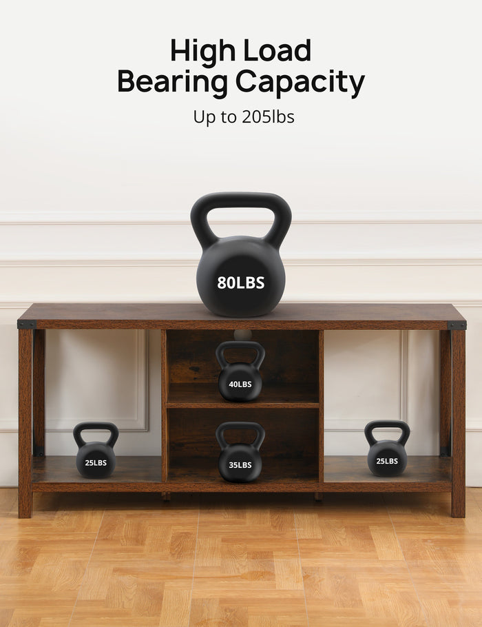 1st Choice 65" TV Stand Console Table with Open Storage Shelves