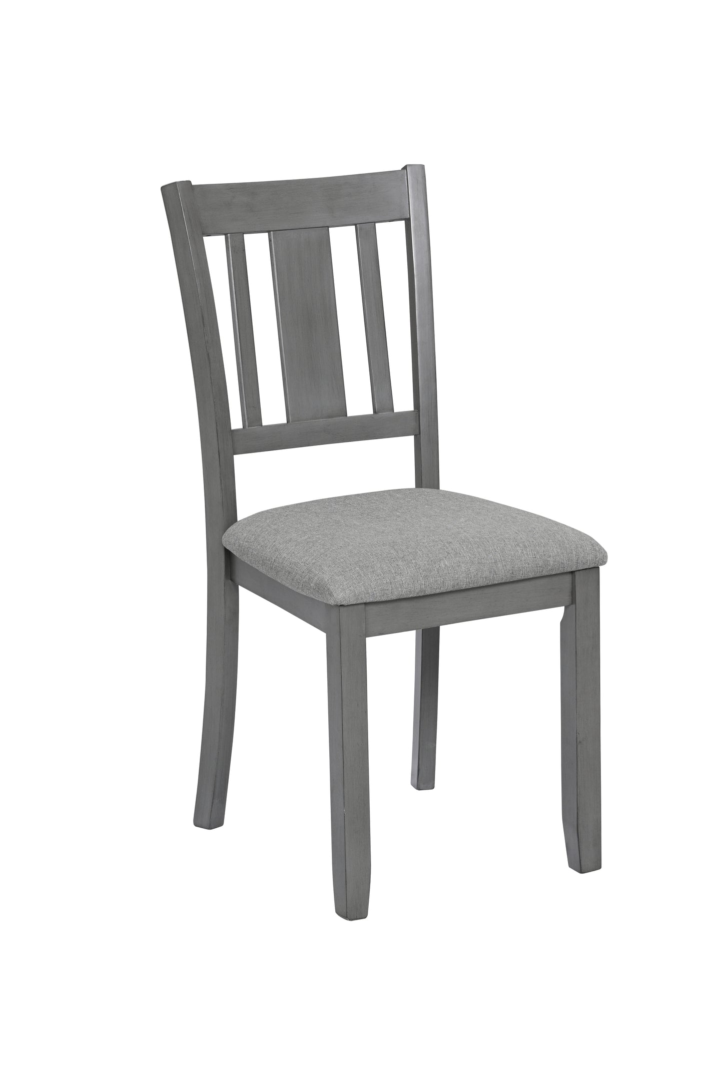 1st Choice Wooden Kitchen Upholstered Dining Chairs Set of 4 in Gray