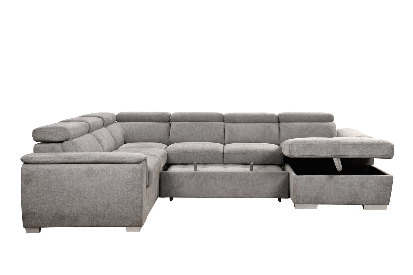 1st Choice Modern 7-seat Sectional Sofa Couch with Adjustable Headrest