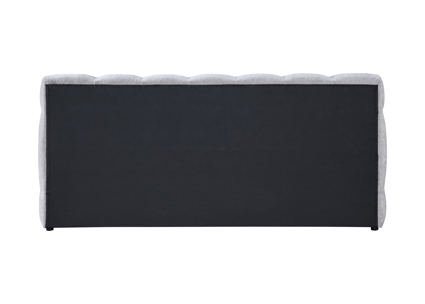 Gray Chenille Platform Bed Frame - 1st Choice Furniture Direct